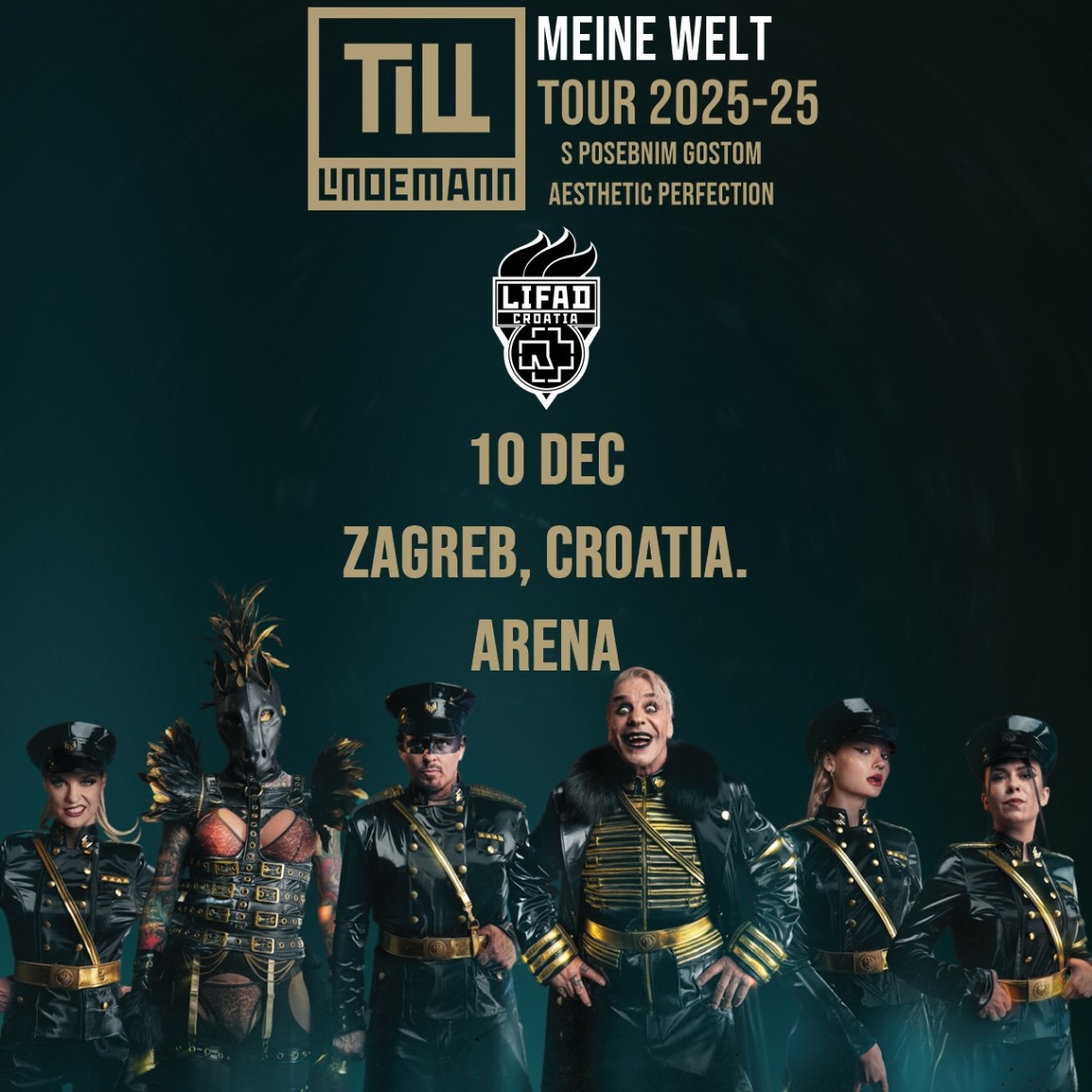 TILL LINDEMANN S NOVOM TURNEJOM U ARENI ZAGREB
